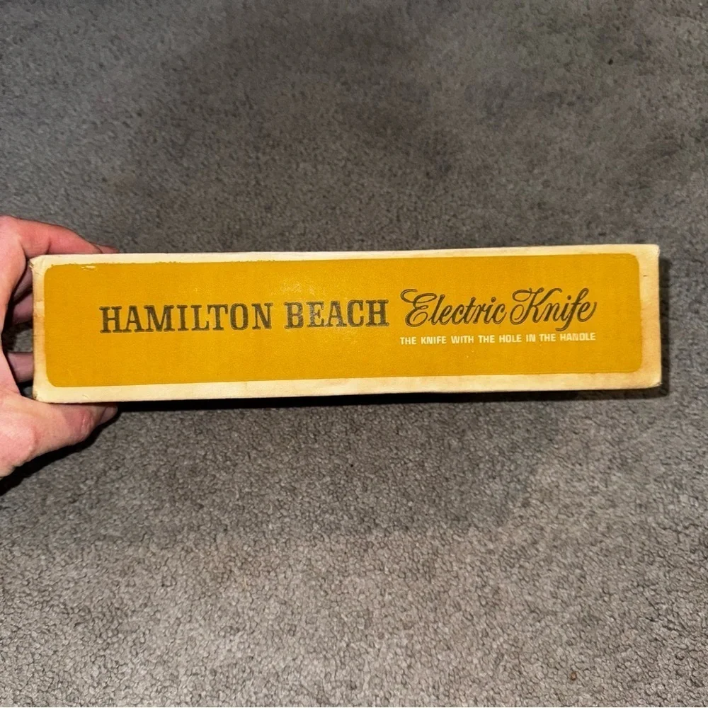 VINTAGE HAMILTON BEACH SCOVILL ELECTRIC KNIFE - Model 270 Tested WORKS With Box